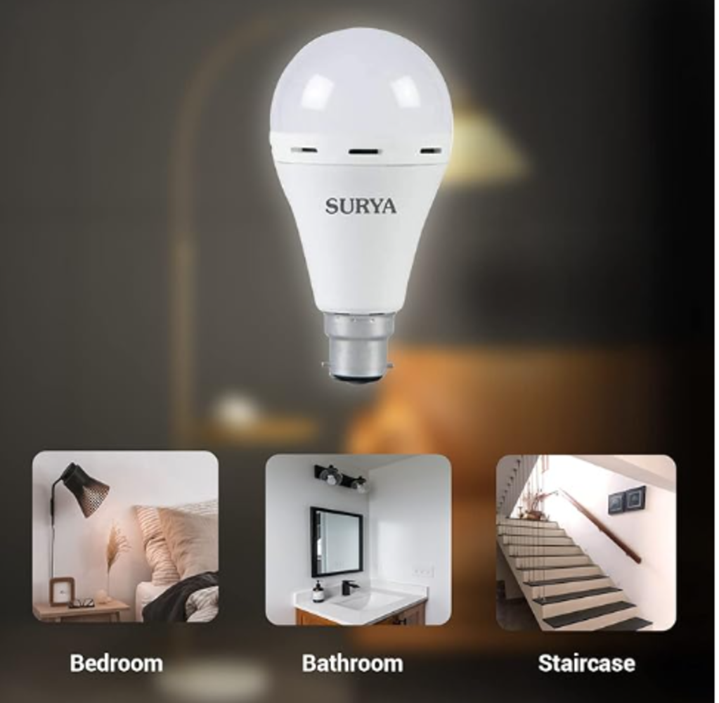 Surya 15W B22 LED Cool Day Light Lamp, Pack of 1 - Image 3
